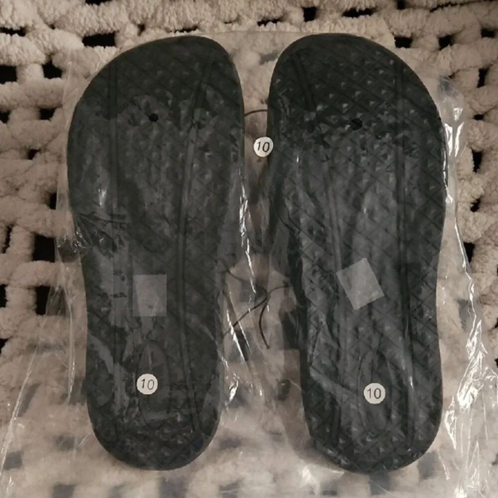 Werk Dancewear Logo Black Slide Sandals Size 10 New Women's Casual Beach